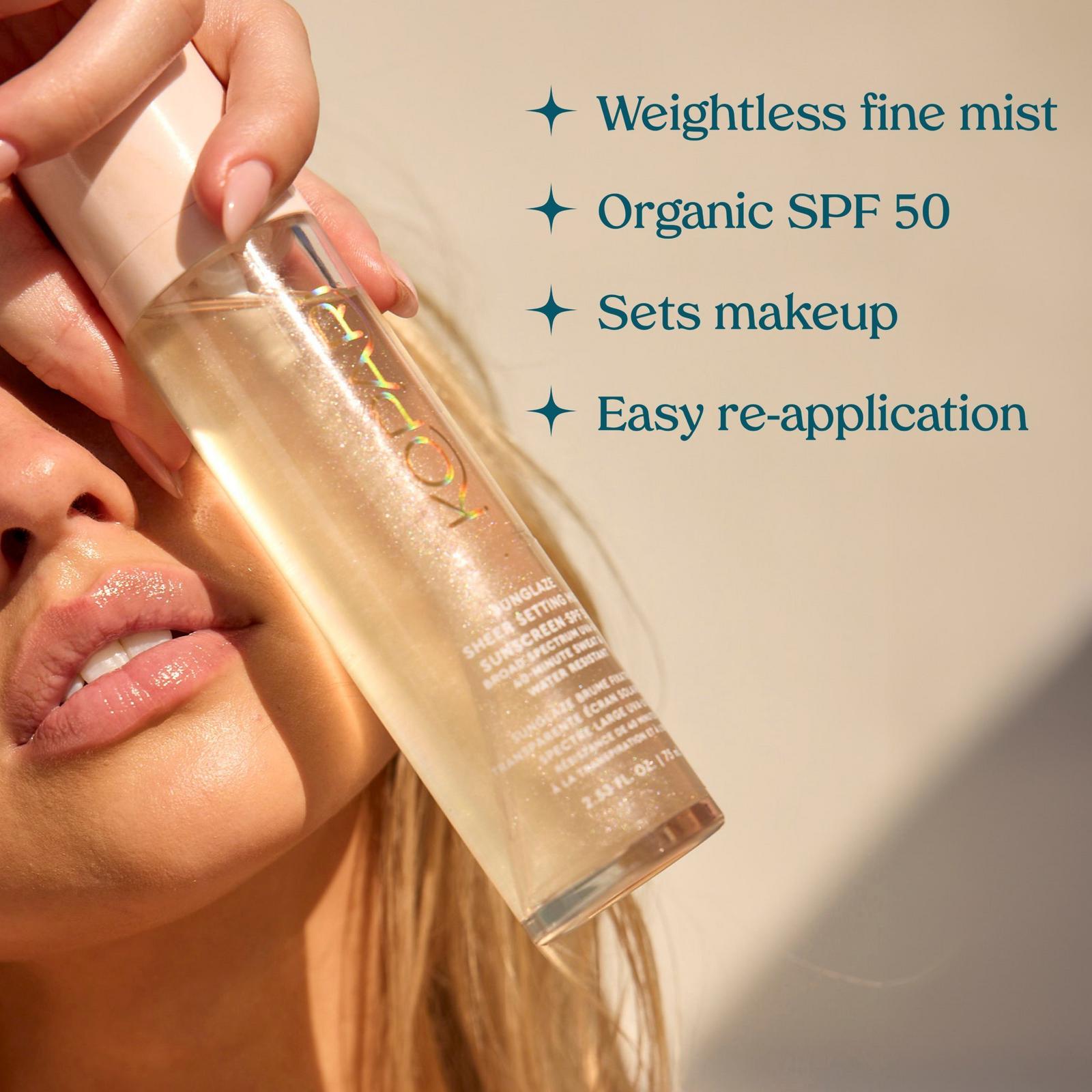 Sunglaze Sheer Setting Mist Sunscreen SPF 50
