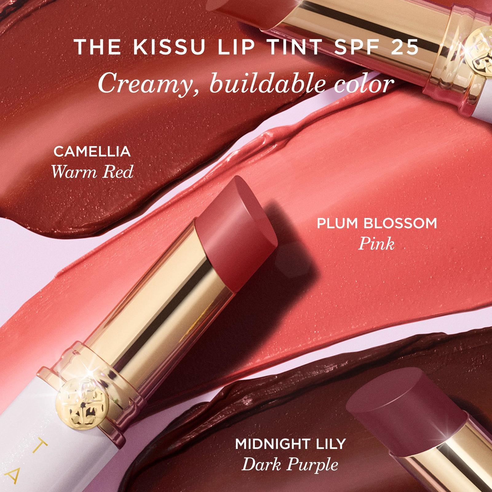 The Kissu Lip Tint SPF 25 Creamy Buildable Tinted Lip Sunscreen