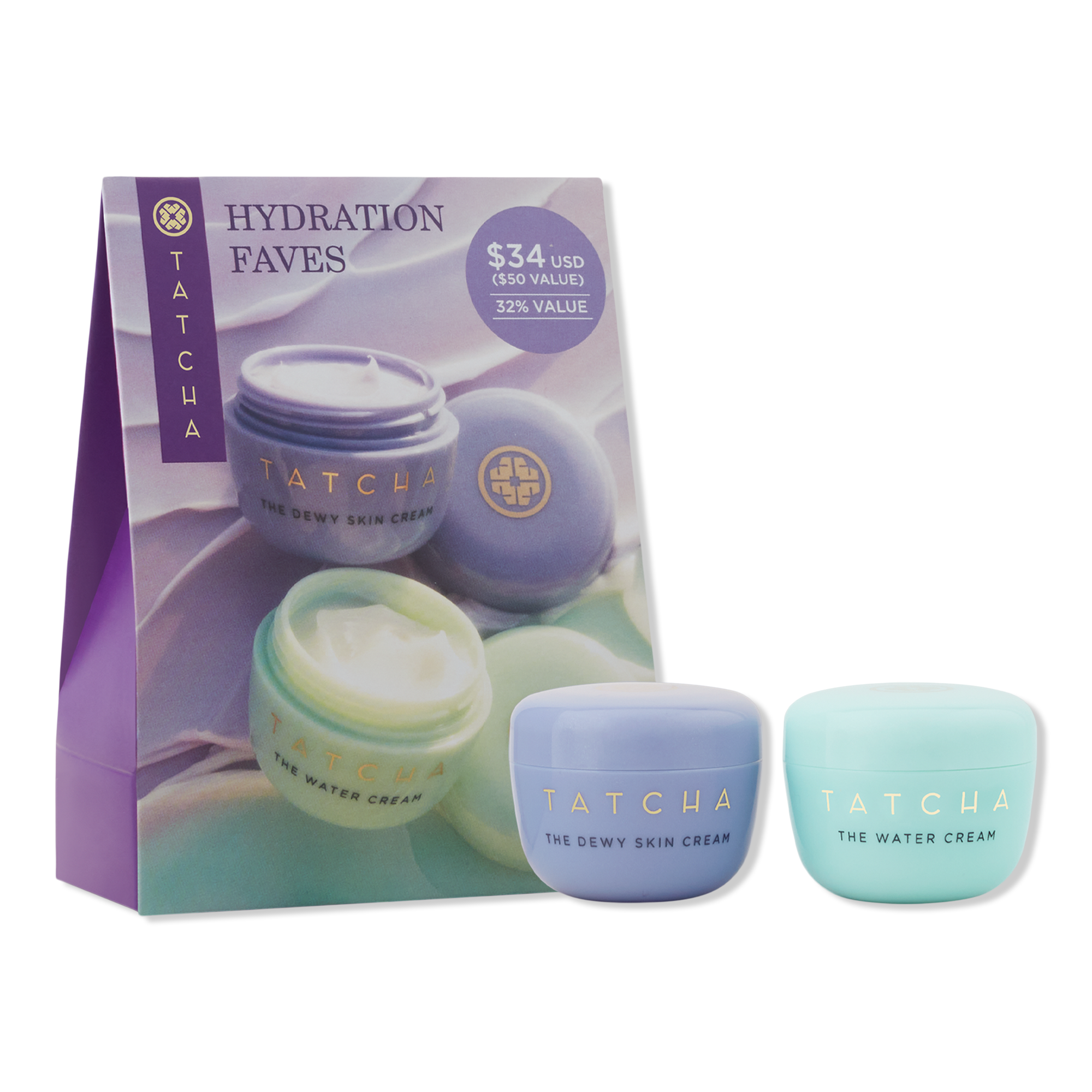 TATCHA Moisturizer Favorites: Dewy Cream & Water Cream Value Set #1