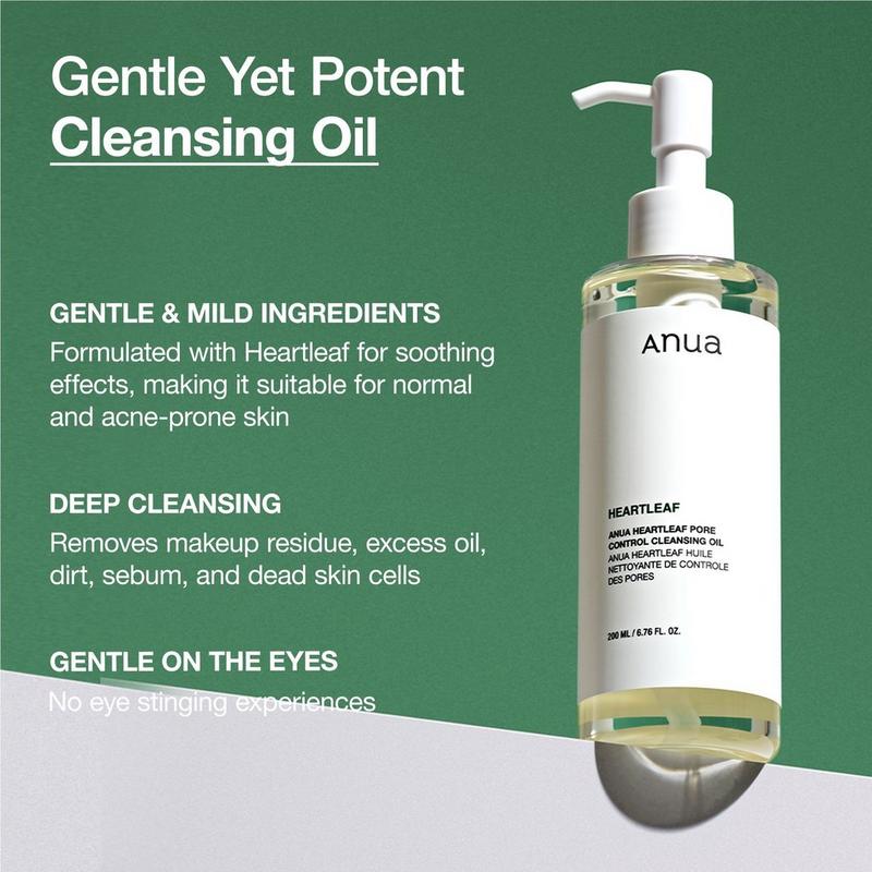 ANUA - 6.76 oz Heartleaf Pore Control Cleansing Oil | Ulta Beauty