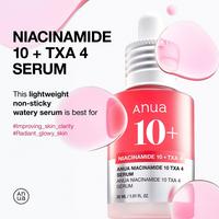 ANUA - 1.01 oz Niacinamide 10 TXA 4 Serum for Brightening and Dark