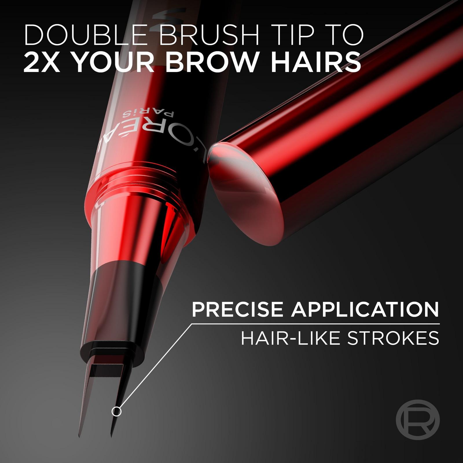 Faux Brow Ultra Fine Double-Brush Tip Brow Filling Pen - Light Brunette