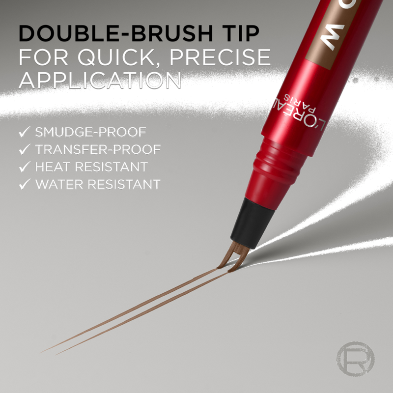 L'Oréal Faux Brow Ultra Fine Double-Brush Tip Brow Filling Pen #8