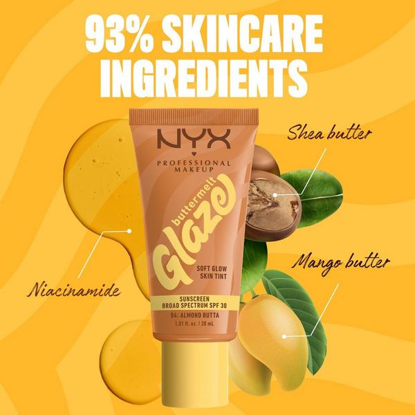 NYX Professional Makeup Buttermelt Glaze Skin Tint SPF 30 #6