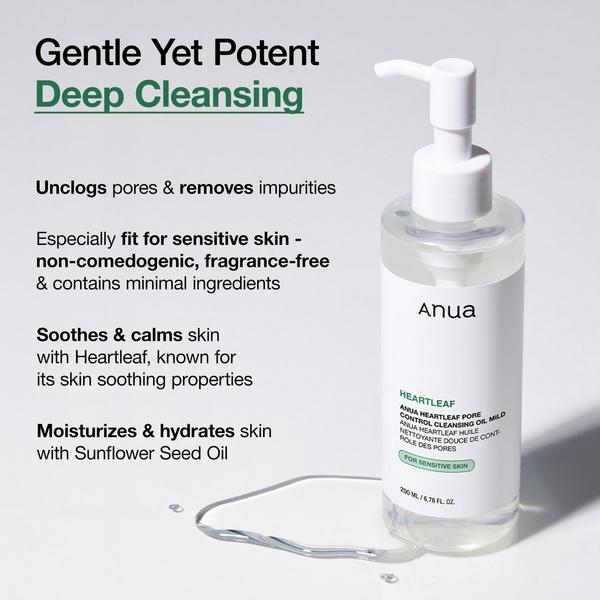 ANUA Heartleaf Pore Control Cleansing Oil Mild #4