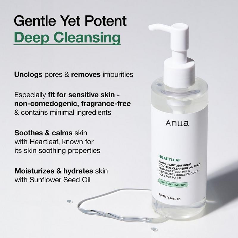 Anua Heartleaf Pore Control Cleansing4本 ANUA - Heartleaf Pore Control Cleansing Oil Mild | Ulta Beauty