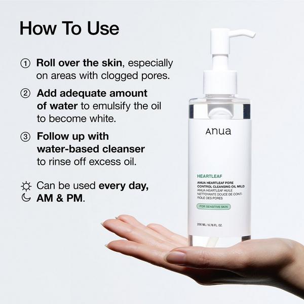 ANUA Heartleaf Pore Control Cleansing Oil Mild #5
