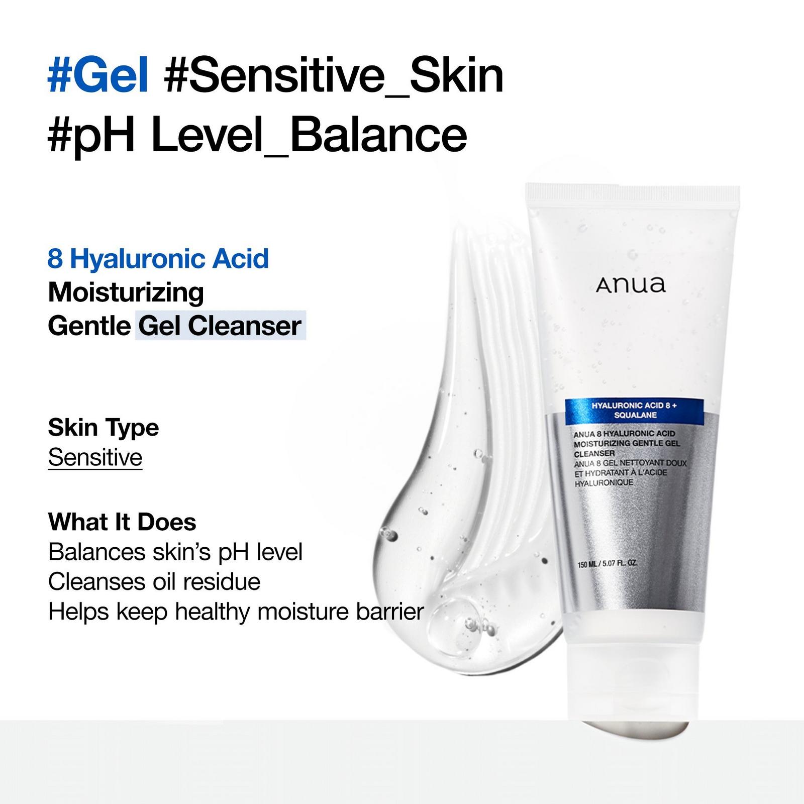 8 Hyaluronic Acid Moisturizing Gentle Gel Cleanser