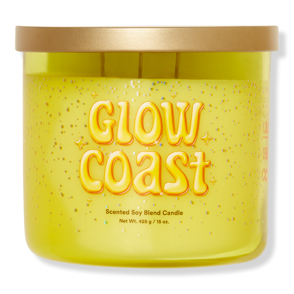 Ulta Beauty Collection Glow Coast 3-wick Scented Candle In Yellow