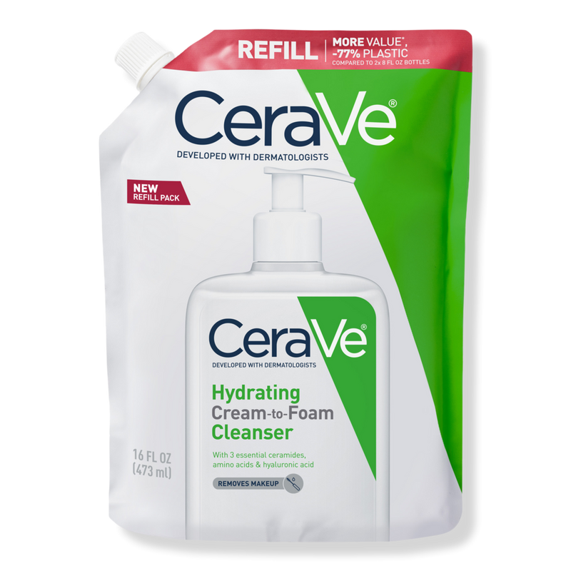 CeraVe - 16.0 oz (Refill) Hydrating Cream-to-Foam Cleanser | Ulta
