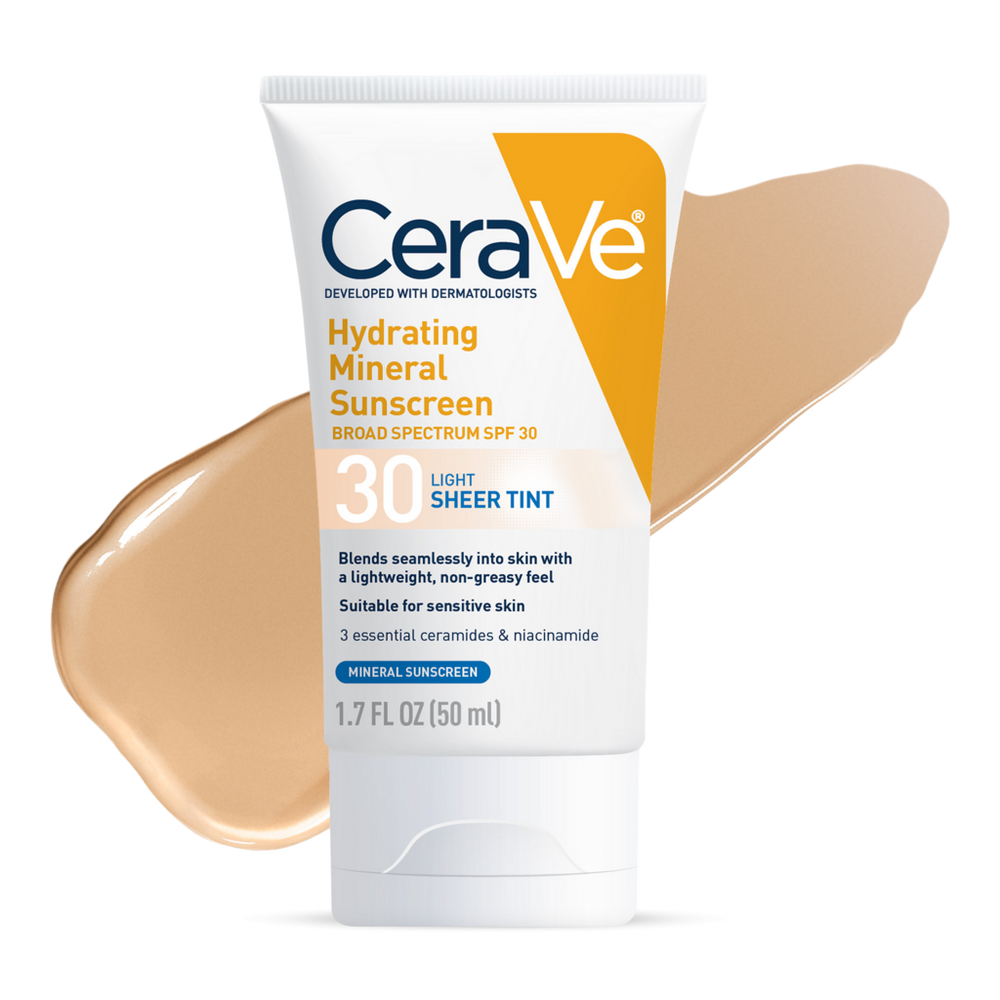 Hydrating Mineral Sunscreen Face Lotion with Sheer Tint SPF 30 - Light