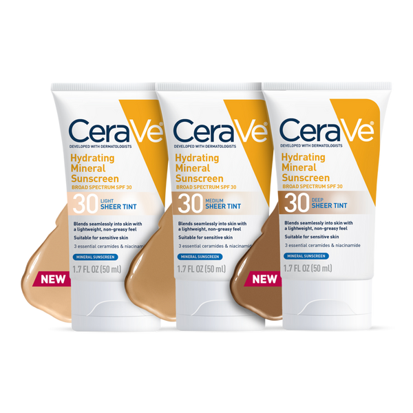 CeraVe Hydrating Mineral Sunscreen Face Lotion with Sheer Tint SPF 30 #8