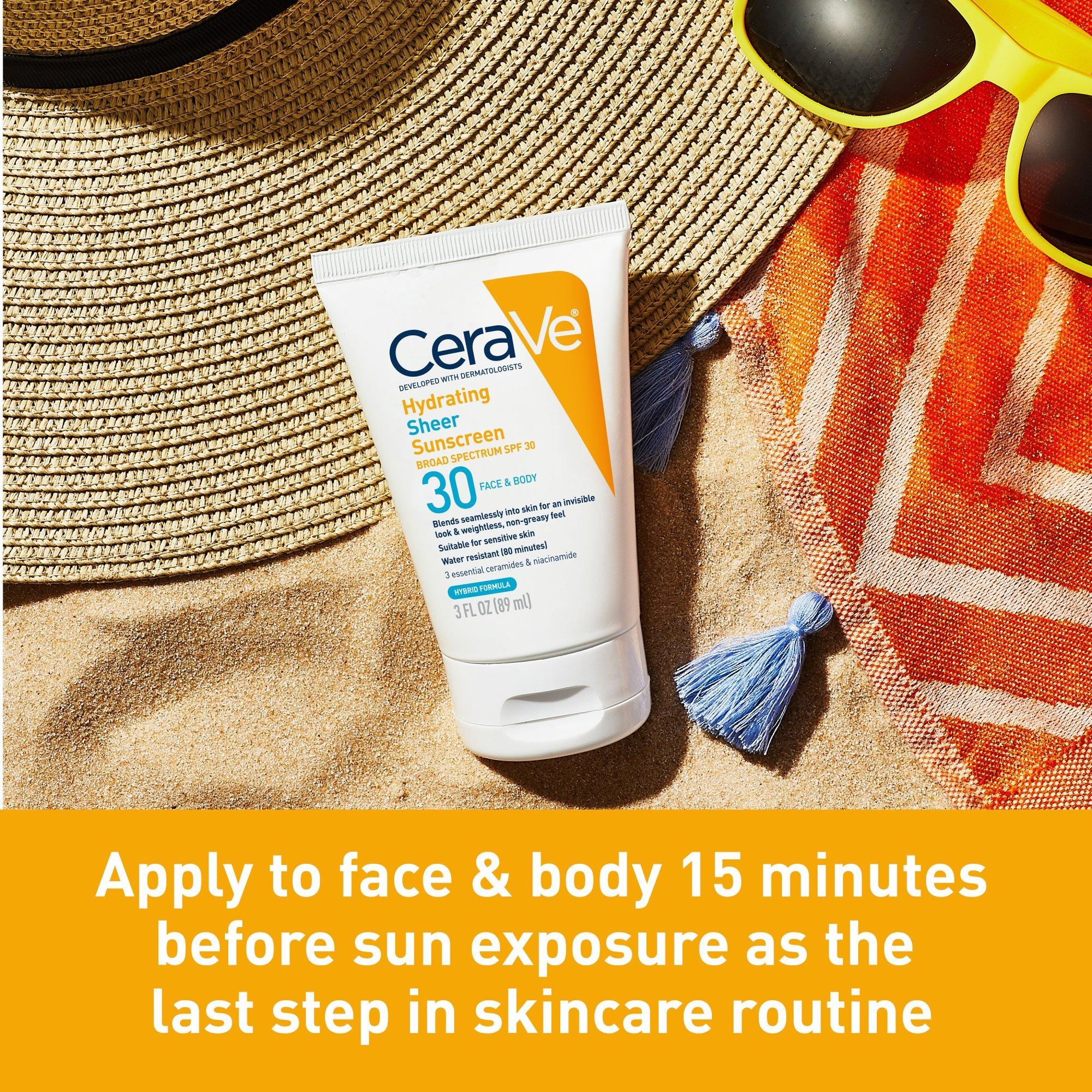 Увлажняющий лёгкий солнцезащитный лосьон для лица и тела CeraVe, SPF 30 — фото 3