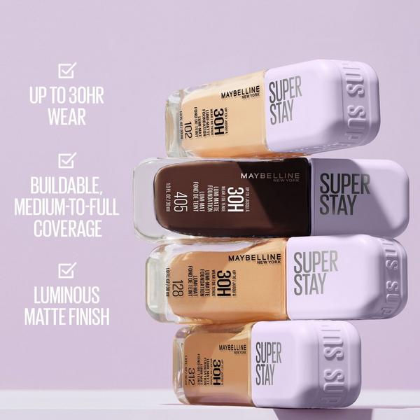 Maybelline Super Stay Up to 30HR Wear Lumi-Matte Longwear Foundation #7