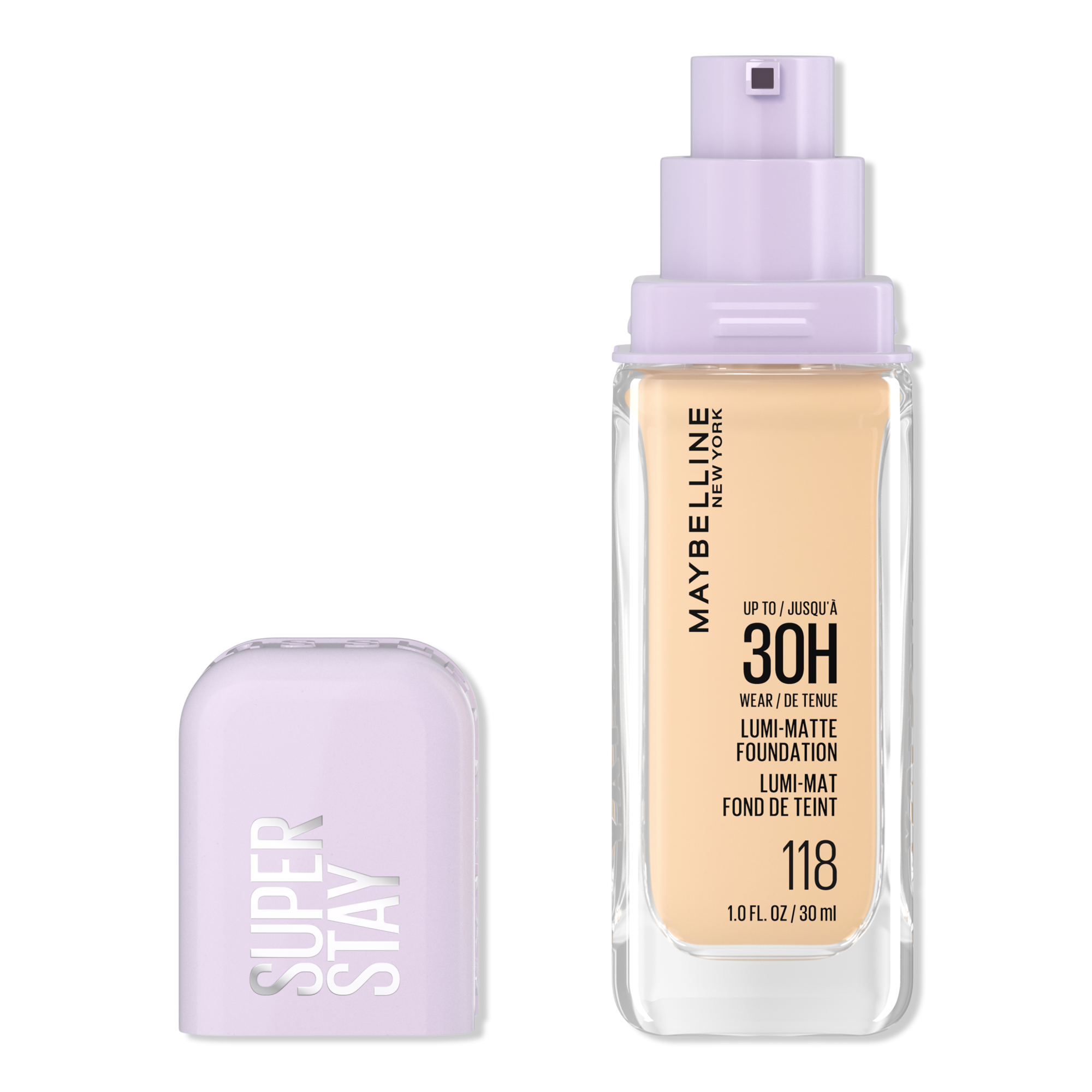 Maybelline Super Stay Up to 30HR Wear Lumi-Matte Longwear Foundation #1