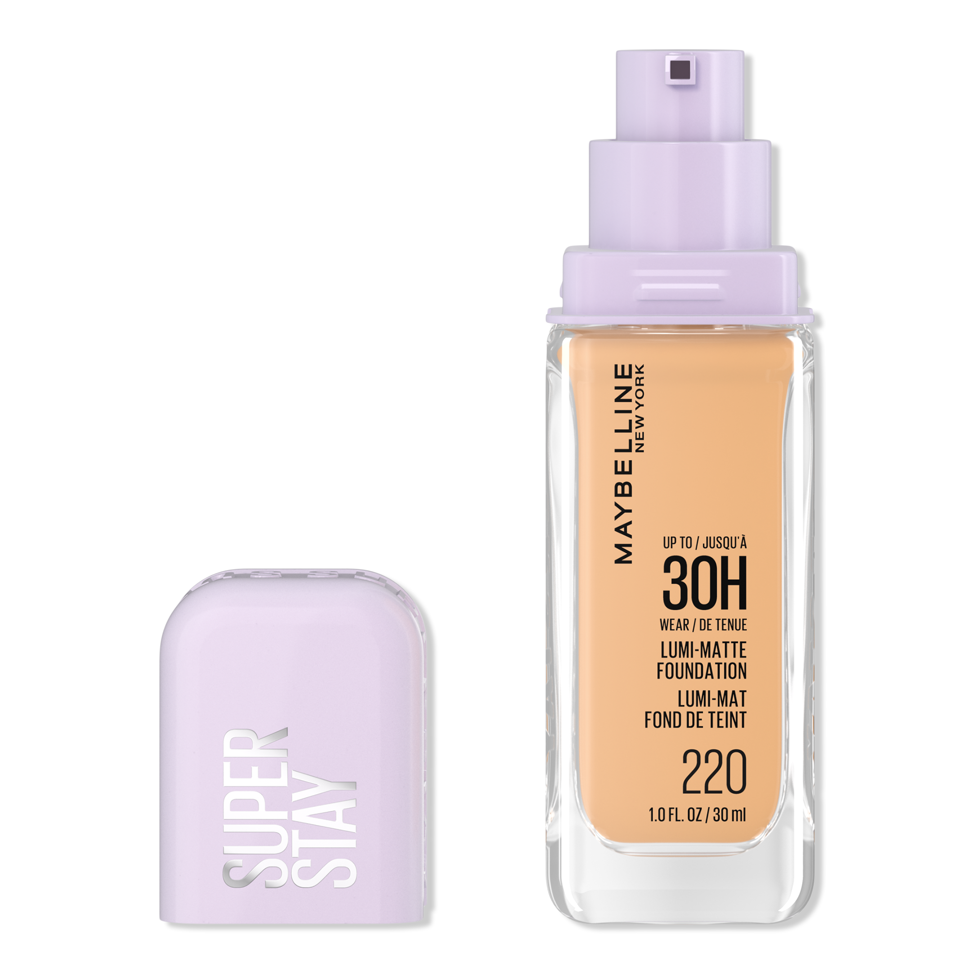 Maybelline Super Stay Up to 30HR Wear Lumi-Matte Longwear Foundation #1