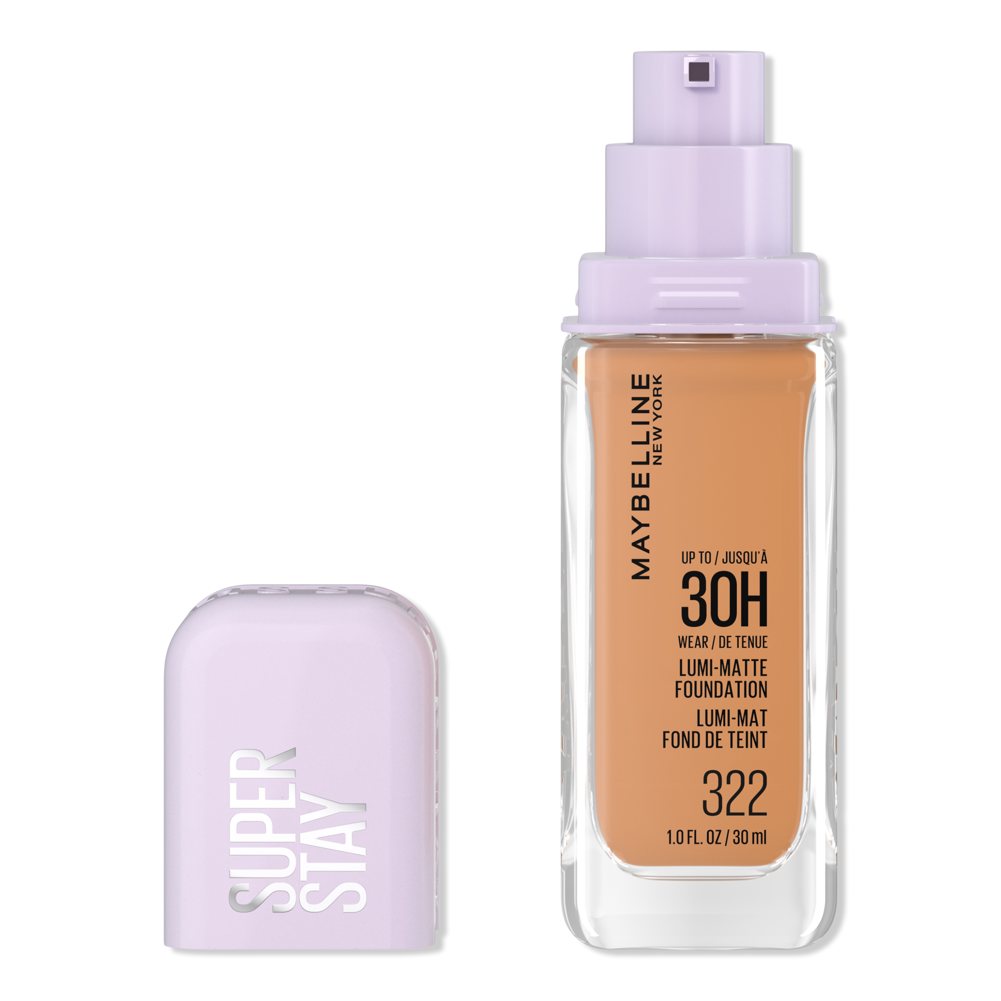 Maybelline Super Stay Up to 30HR Wear Lumi-Matte Longwear Foundation #1