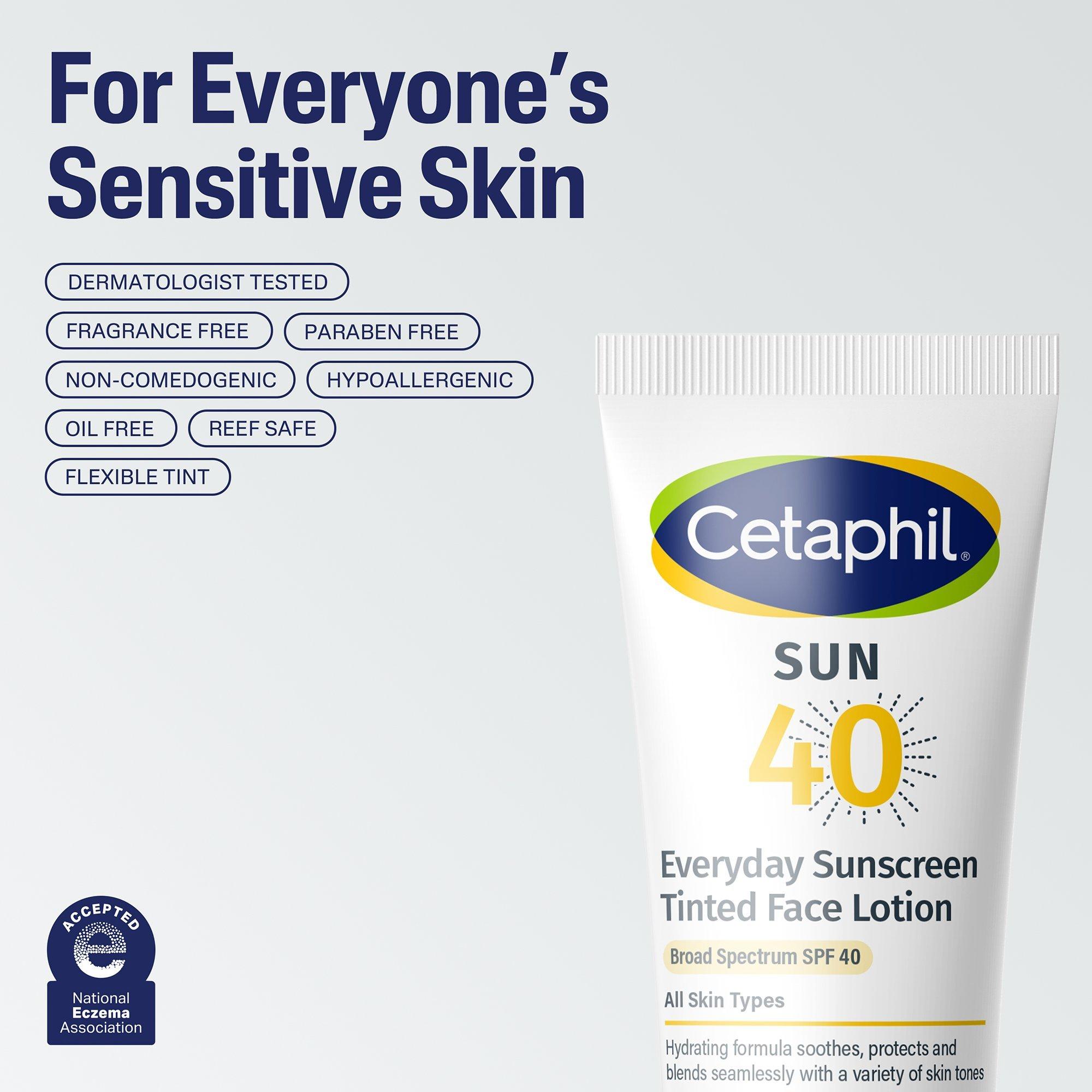 Солнцезащитный тонирующий лосьон для лица SPF 40 Cetaphil Everyday — фото 4