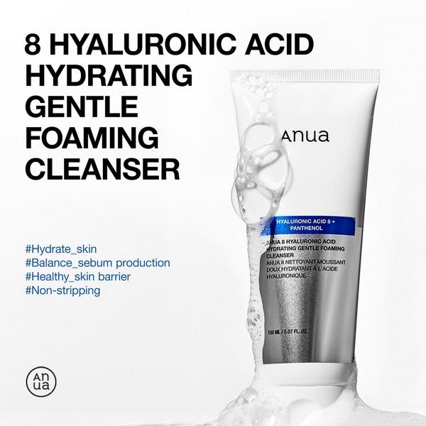 ANUA 8 Hyaluronic Acid Hydrating Gentle Foaming Cleanser #3