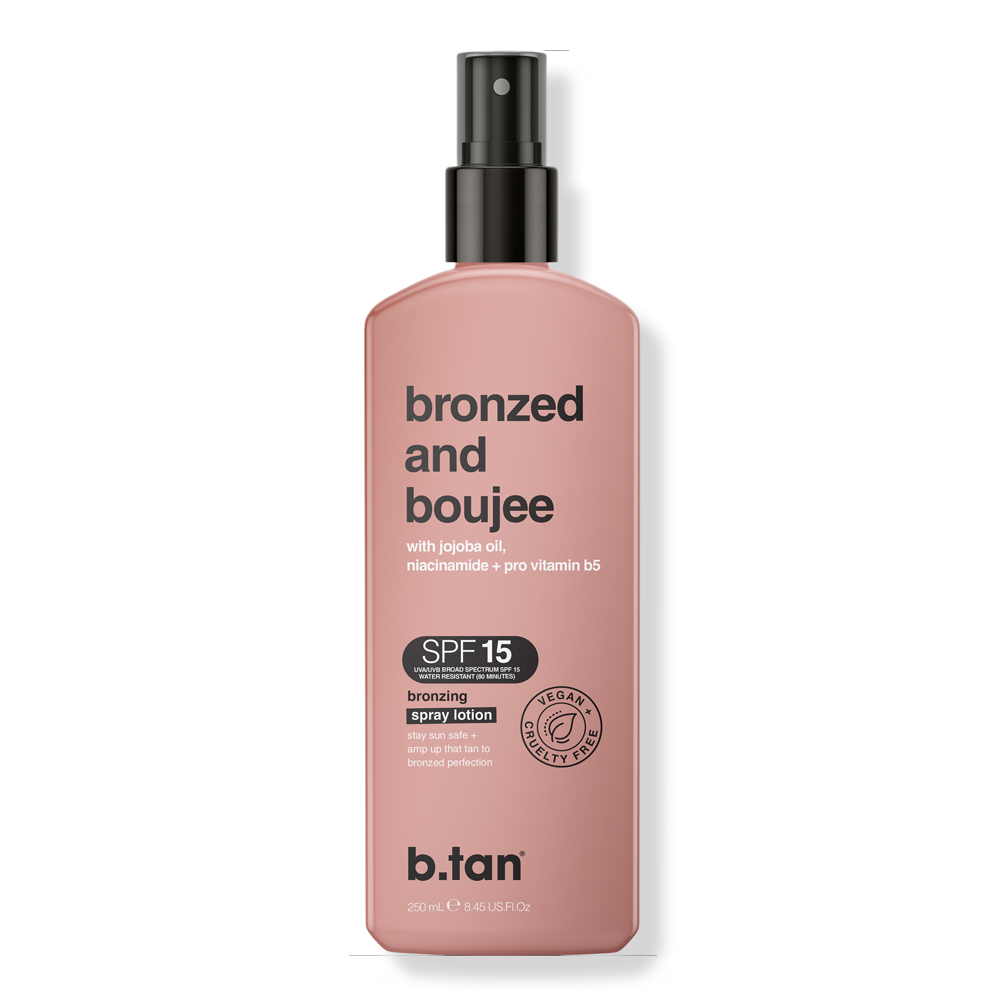 b.tan Bronzed And Boujee SPF 15 Bronzing Spray Lotion #1