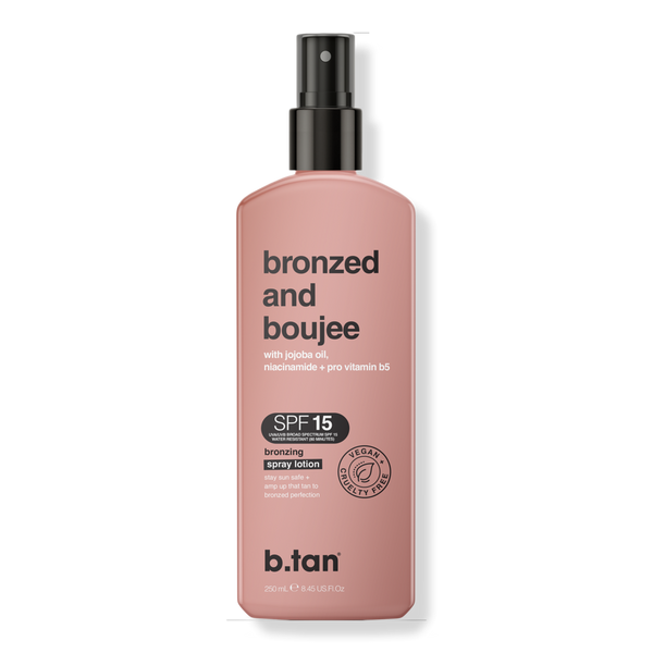 b.tan Bronzed And Boujee SPF 15 Bronzing Spray Lotion #1