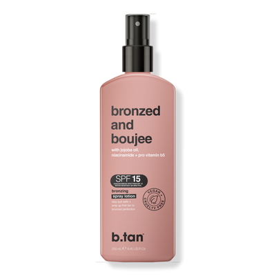 b.tan Bronzed And Boujee SPF 15 Bronzing Spray Lotion