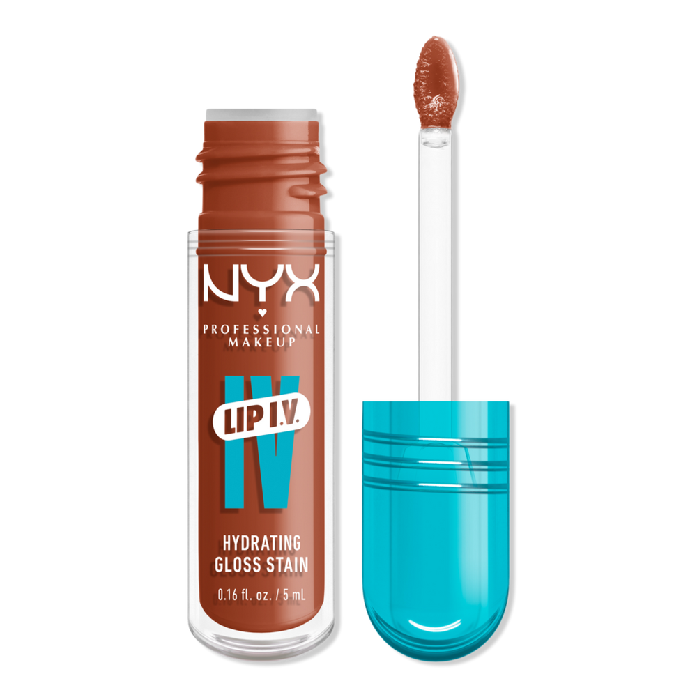 Nyx Professional Makeup Lip Iv Hydrating Gloss Stain - Caramel Drip