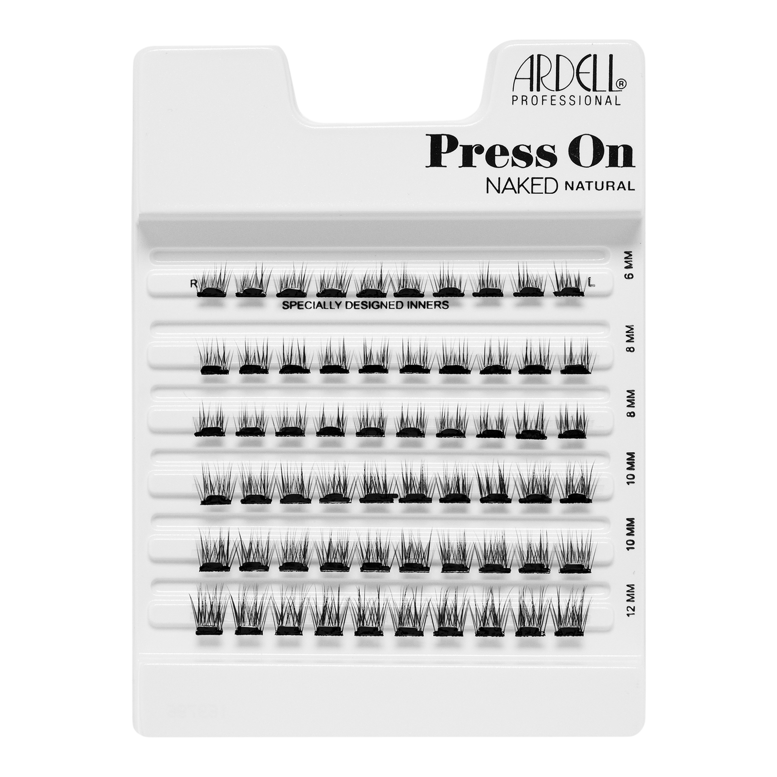 Press On Pre-glued Underlash Extensions, Naked Natural