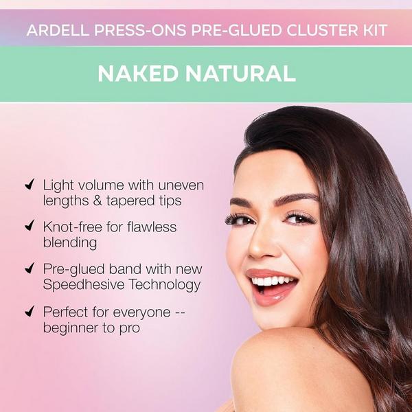 Ardell Press On Pre-glued Underlash Extensions, Naked Natural #6