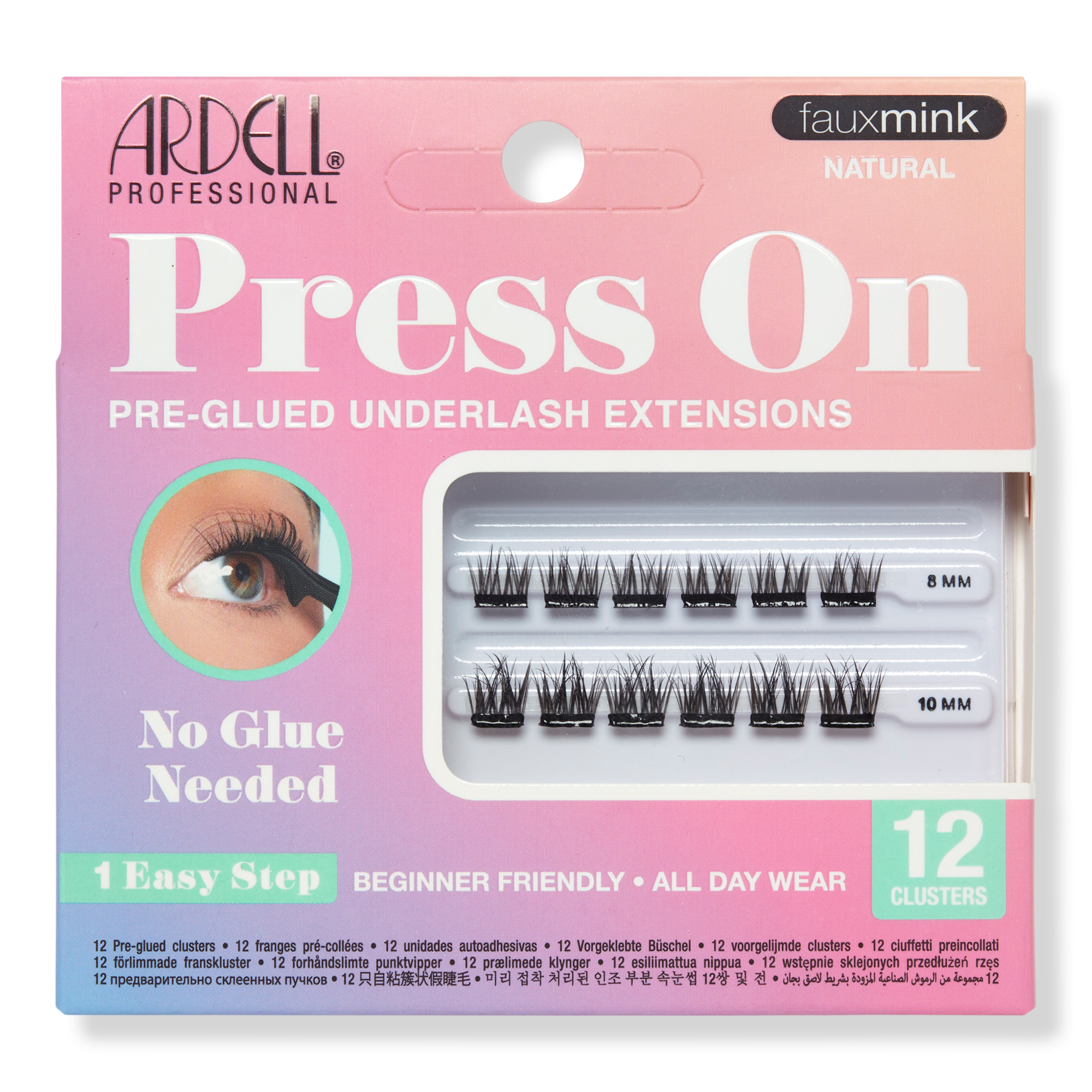 Ardell Press On Faux Mink Mini, Natural #1