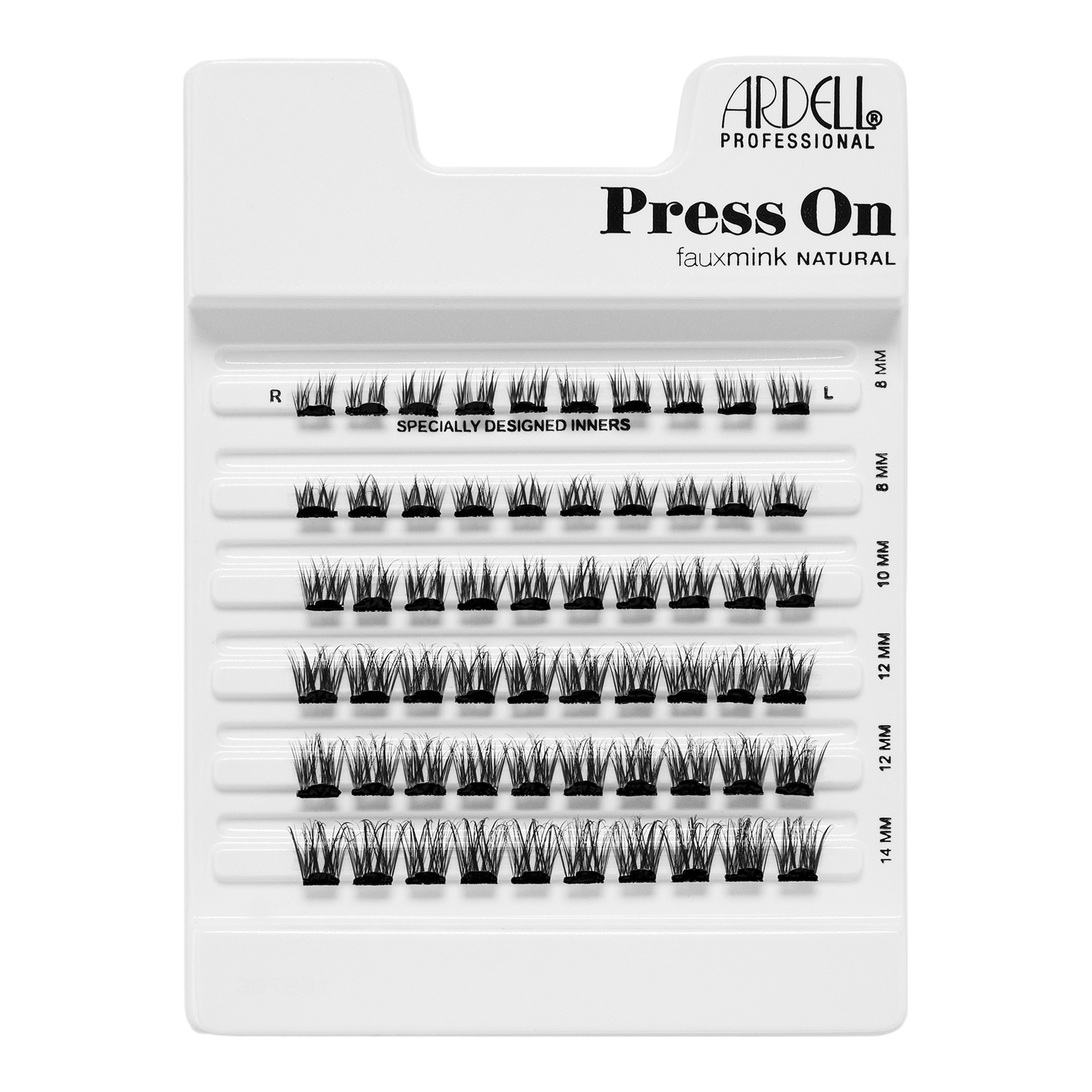 Press On Pre-glue Underlash Extensions, Faux Mink Natural