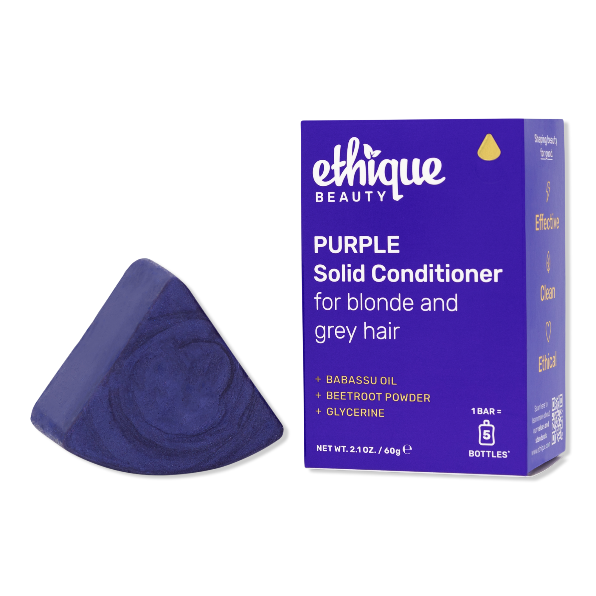 Ethique Beauty Purple Solid Conditioner Bar #1