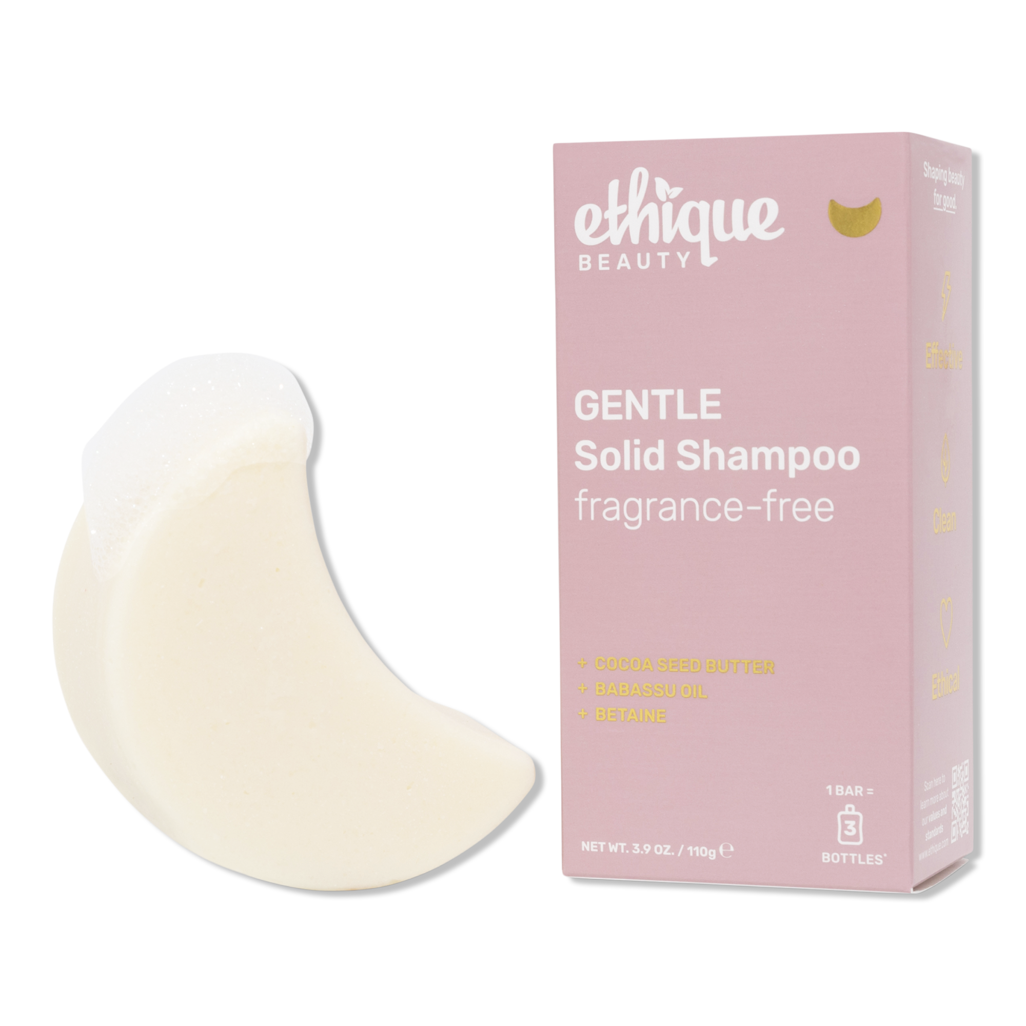 Ethique Beauty Gentle Solid Shampoo Bar Fragrance-Free #1