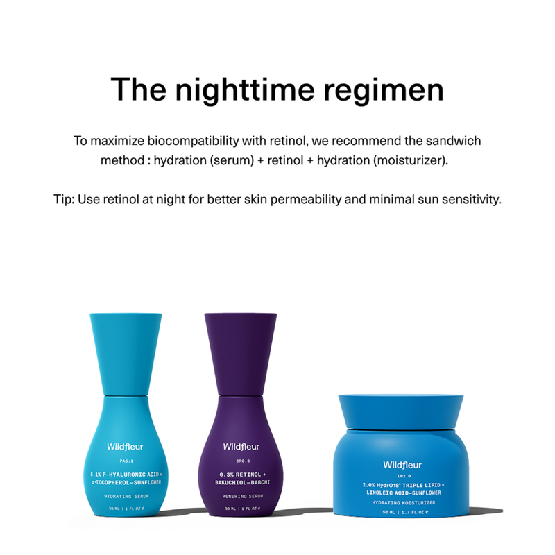 Wildfleur - Pure Retinol 0.3% + Bakuchiol Renewing Serum | Ulta Beauty