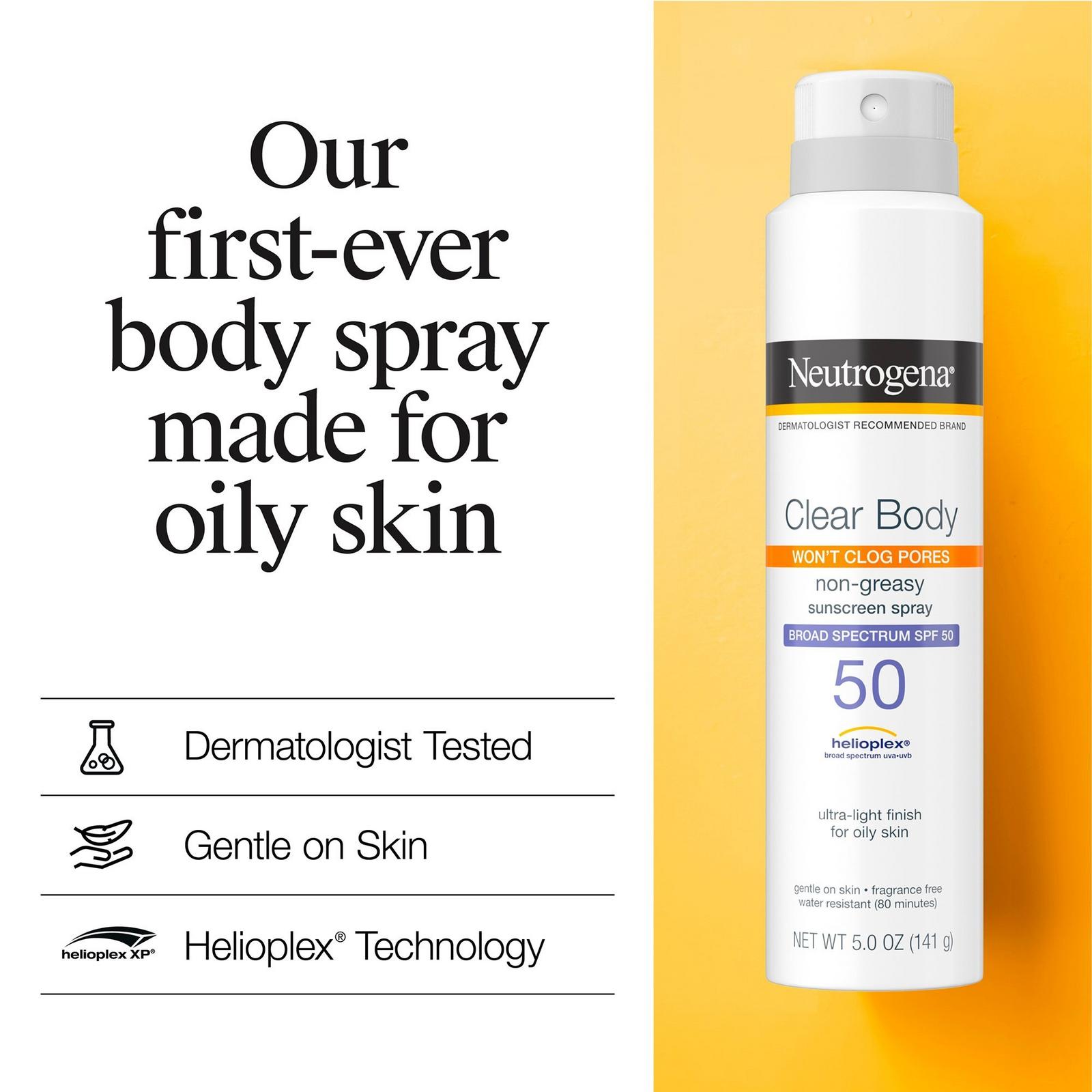 Clear Body SPF 50 Sunscreen Spray