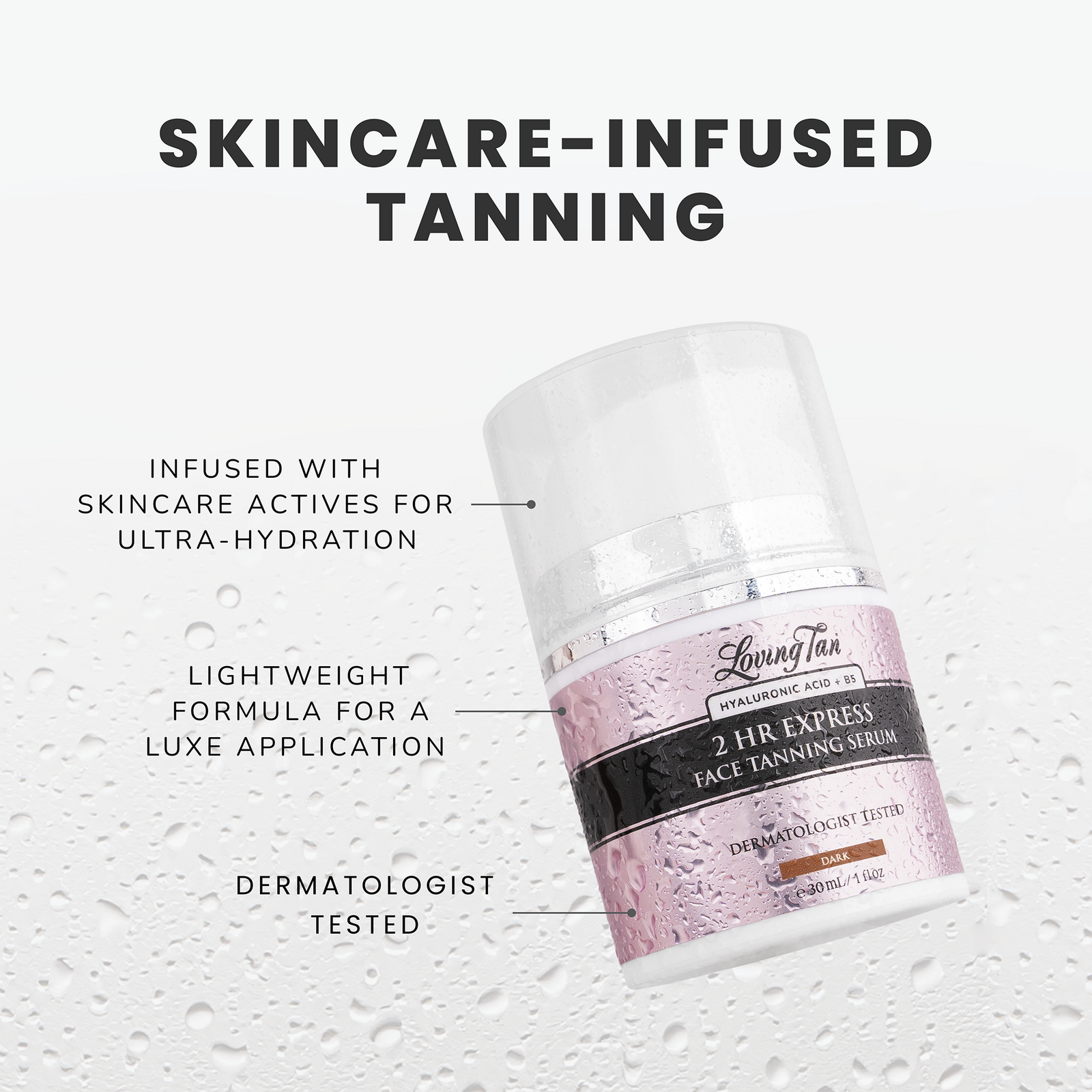 2 HR Express Face Tanning Serum - Dark