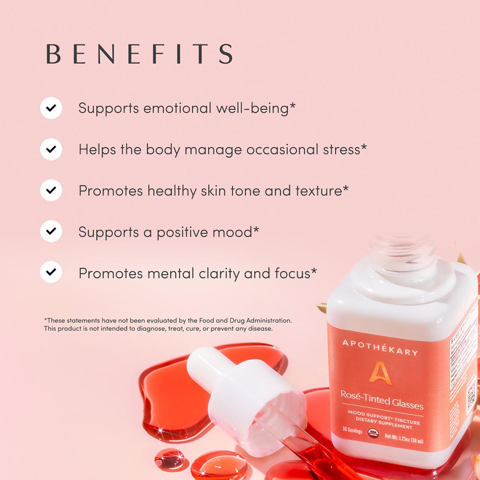 Rosé-Tinted Glasses Mood Support Tincture