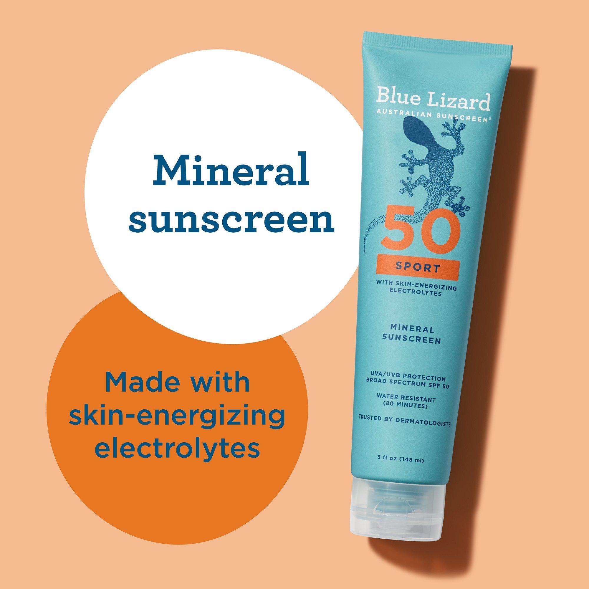 Минеральный солнцезащитный лосьон Blue Lizard Australian Sunscreen Sport SPF 50 — фото 5