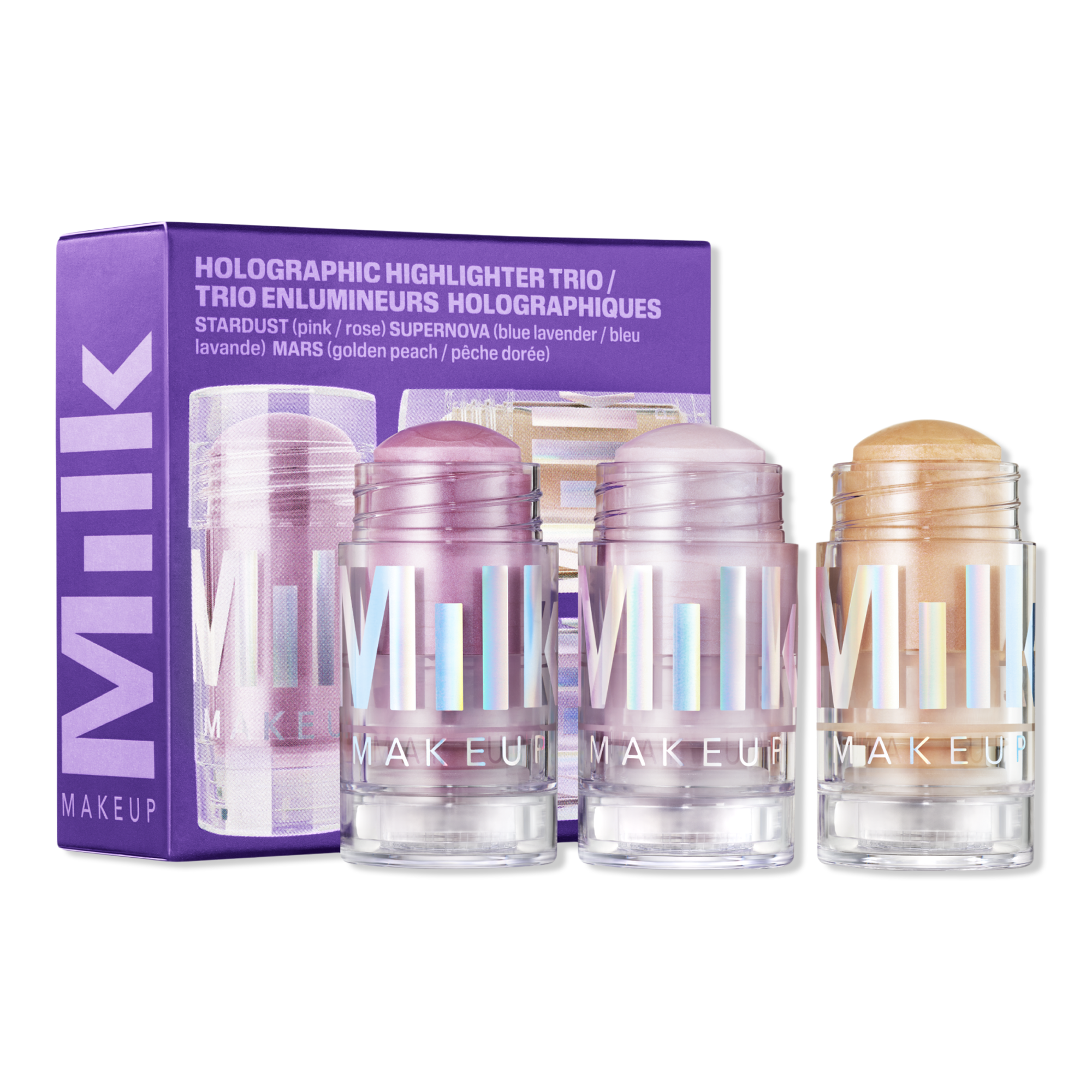 MILK MAKEUP Galactic Glow Holographic Highlighter Trio #1