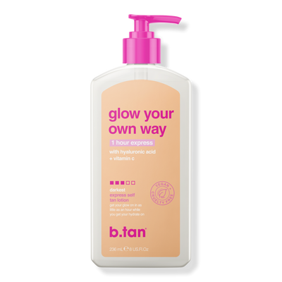 b.tan Glow Your Own Way 1 Hour Express Self Tan Lotion