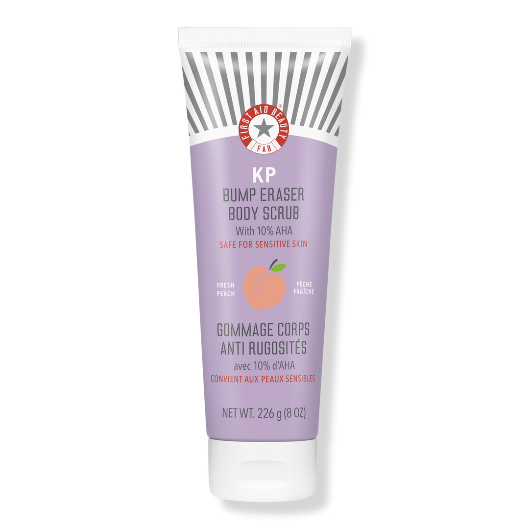 First Aid Beauty KP Bump Eraser Body Scrub with 10% AHA Fresh Peach