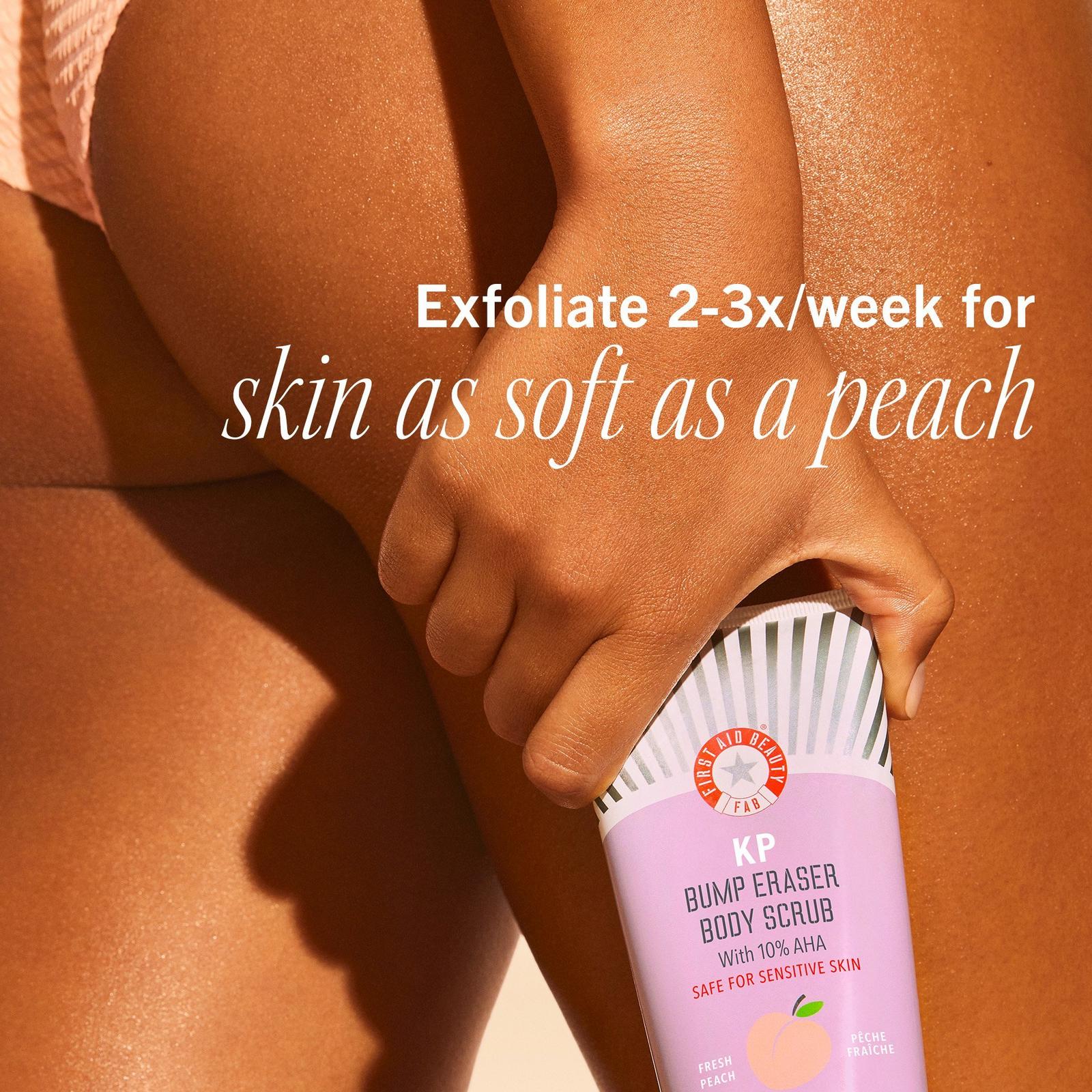KP Bump Eraser Body Scrub with 10% AHA Fresh Peach