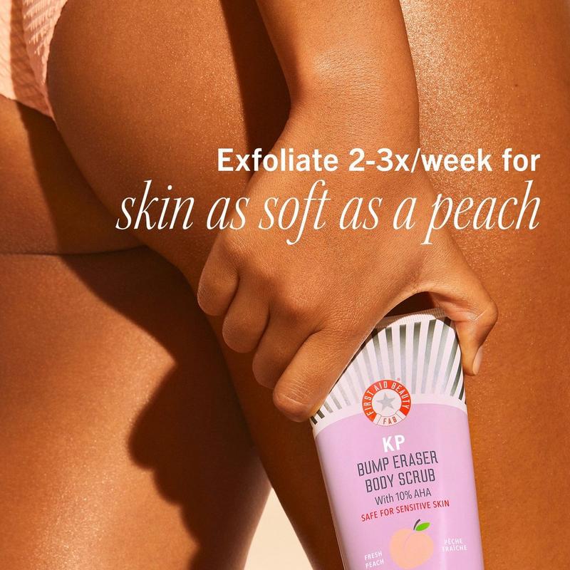 First Aid Beauty KP Bump Eraser Body Scrub with 10% AHA Fresh Peach #3