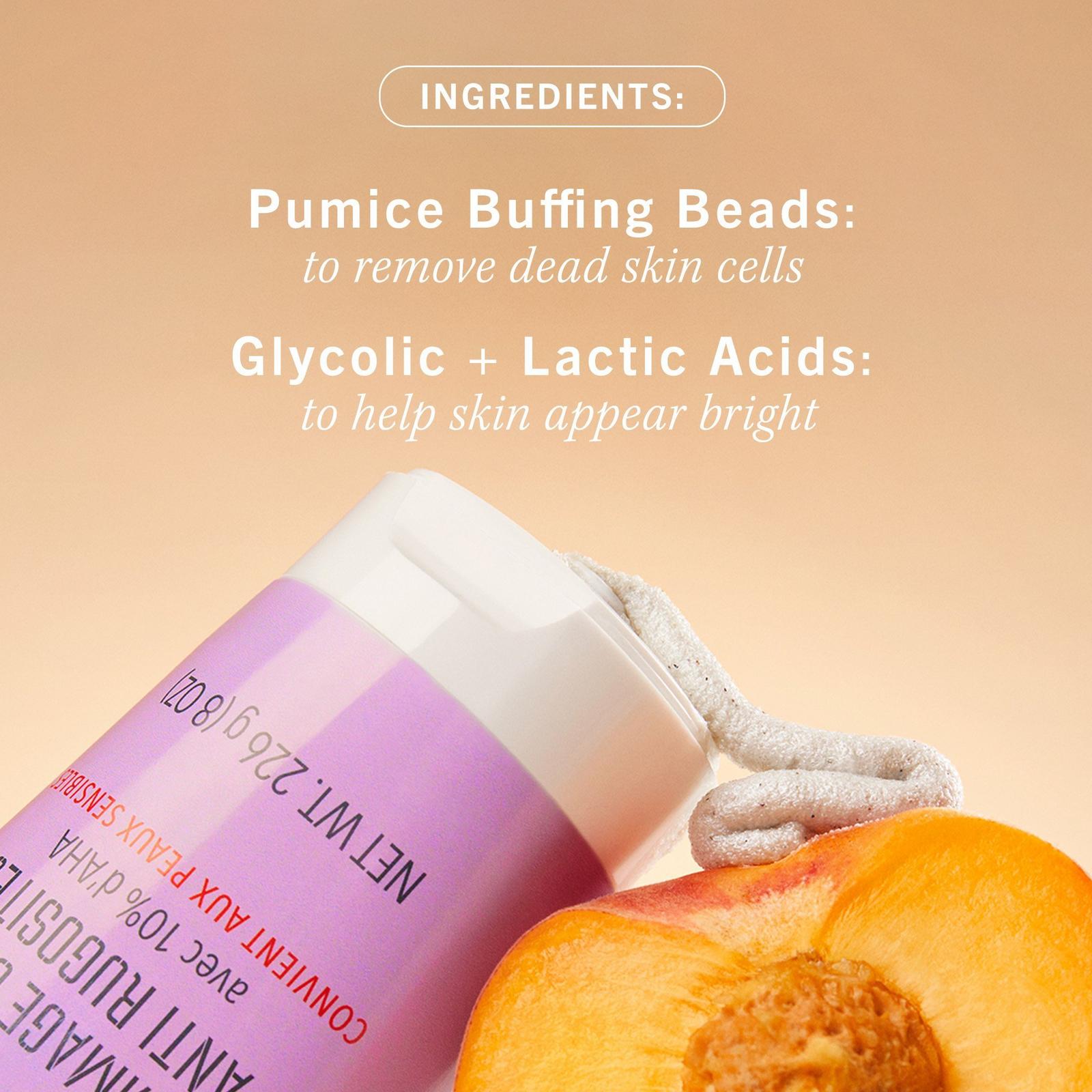 KP Bump Eraser Body Scrub with 10% AHA Fresh Peach