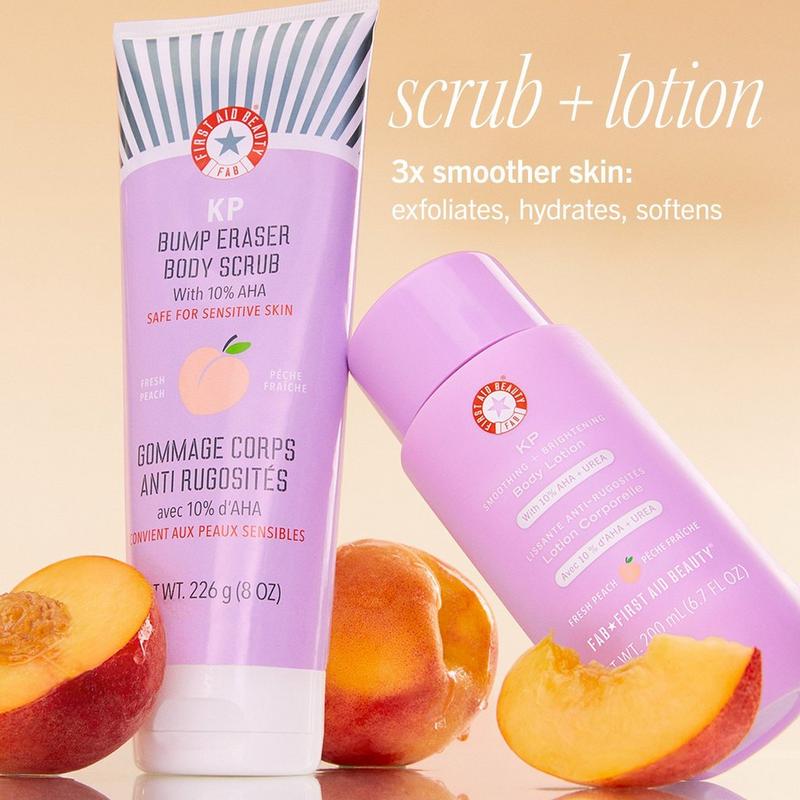 First Aid Beauty KP Bump Eraser Body Scrub with 10% AHA Fresh Peach #8