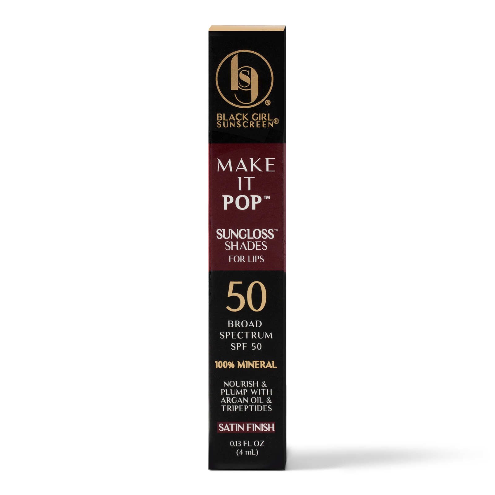 Make It Pop Sungloss Shades for Lips SPF 50 - Cherry Noir