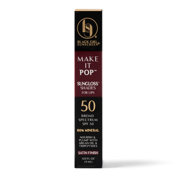 Black Girl Sunscreen Make It Pop Sungloss Shades for Lips SPF 50 #4