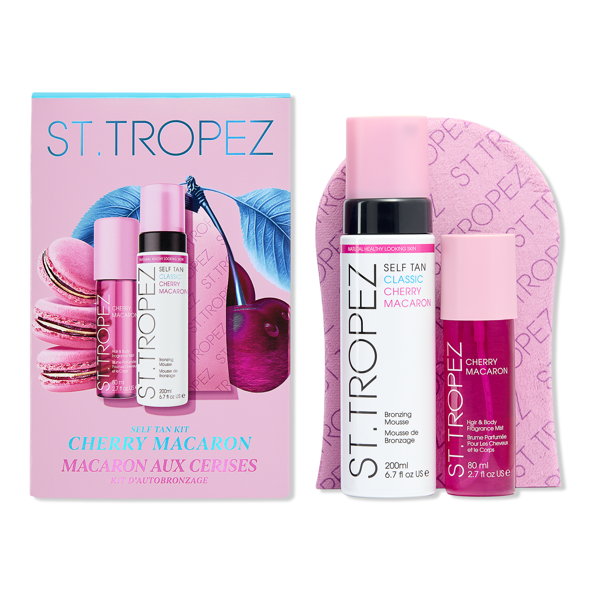 St. Tropez Cherry Macaron Self Tan and Body Mist Set #1