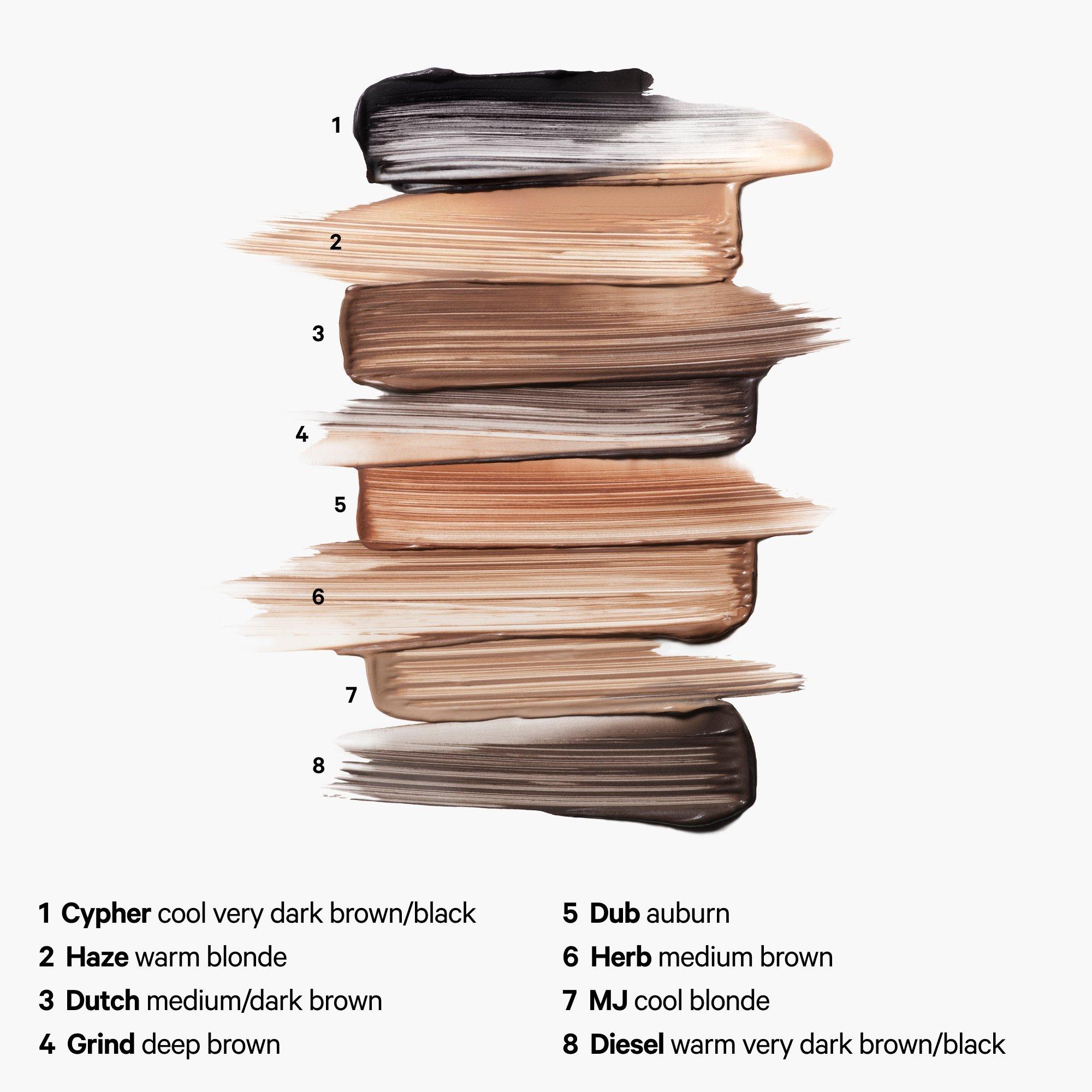 Оттеночный гель для бровей Milk Makeup Kush с загущающими волокнами для объёма, цвет: Cypher — фото 3