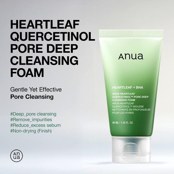 ANUA Travel Size Heartleaf Quercetinol Pore Deep Cleansing Foam #2